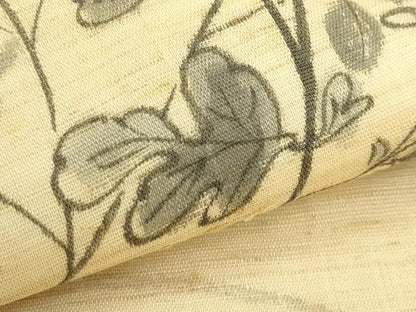 平和屋着物＊夏物　九寸名古屋帯　手描き　雛逸　秋草　麻　逸品　CABH5896rv