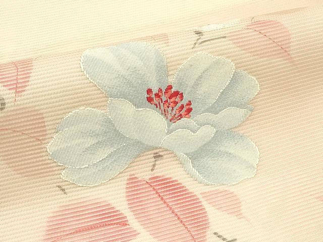 平和屋着物＊夏物　九寸名古屋帯　枝花文　金糸　正絹　逸品　未使用　CABH5898rv