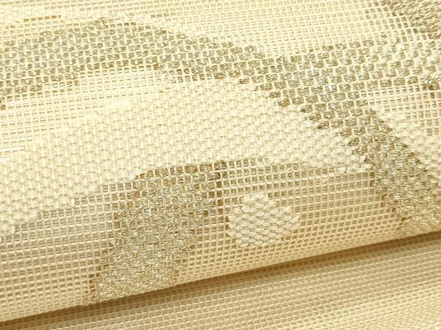 平和屋着物＊夏物　太鼓柄袋帯　草花文　金糸　正絹　逸品　未使用　CABH5910rv