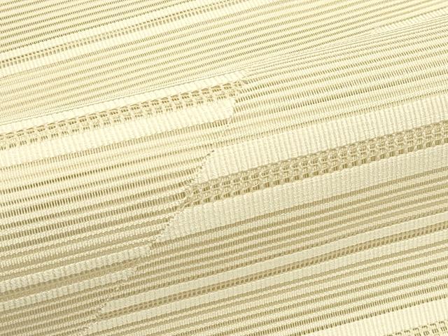 平和屋着物＊夏物　八寸名古屋帯　絽綴れ　横段文　正絹　逸品　未使用　CABH5915rv