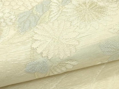 平和屋着物＊夏物　六通柄袋帯　草花丸文　金銀糸　正絹　逸品　CABH5916rv