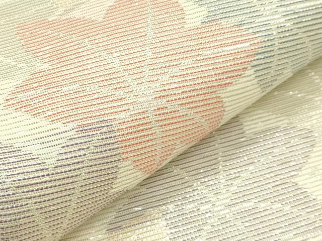 平和屋着物＊夏物　六通柄袋帯　楓　銀糸　正絹　逸品　CABH5918rv