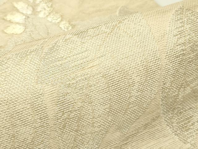 平和屋着物＊夏物　六通柄袋帯　草花文　金銀糸　正絹　逸品　CABH5929rv