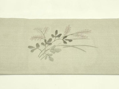 平和屋着物＊夏物　九寸名古屋帯　作家物　手描き　萩　正絹　逸品　未使用　CABH5956rv