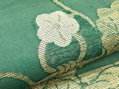 平和屋着物＊夏物 九寸名古屋帯 花籠文 金糸 正絹 逸品 CABH5958rv