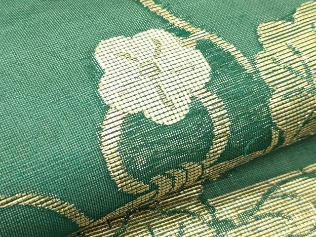 平和屋着物＊夏物 九寸名古屋帯 花籠文 金糸 正絹 逸品 CABH5958rv
