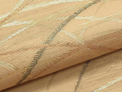 平和屋着物＊夏物　六通柄袋帯　芝草文　金糸　正絹　逸品　CABH5965rv