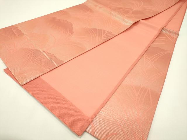 平和屋着物＊夏物　六通柄袋帯　草木文　金糸　正絹　逸品　未使用　CABH5966rv