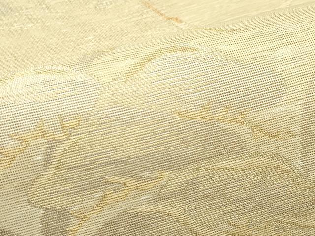 平和屋着物＊夏物　六通柄袋帯　飛鶴松文　金銀糸　正絹　逸品　CABH5969rv