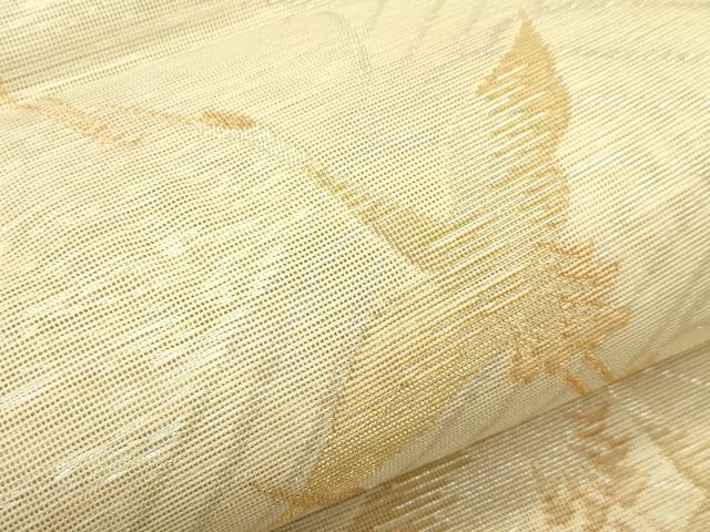 平和屋着物＊夏物　六通柄袋帯　飛鶴松文　金銀糸　正絹　逸品　CABH5969rv