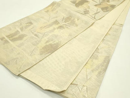 平和屋着物＊夏物　六通柄袋帯　桔梗　金糸　正絹　逸品　CABH5976rv