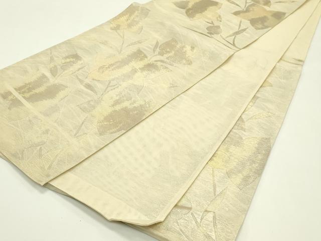 平和屋着物＊夏物　六通柄袋帯　桔梗　金糸　正絹　逸品　CABH5976rv