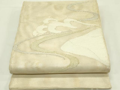 平和屋着物＊夏物　太鼓柄袋帯　立波文　金銀糸　正絹　逸品　CABH5977rv