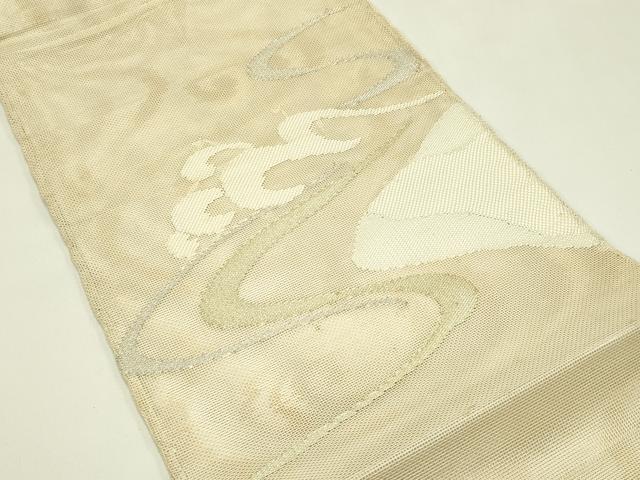 平和屋着物＊夏物　太鼓柄袋帯　立波文　金銀糸　正絹　逸品　CABH5977rv