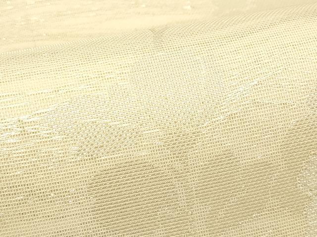 平和屋着物＊夏物　六通柄　本袋帯　草花文　銀糸　正絹　逸品　CABH5980rv