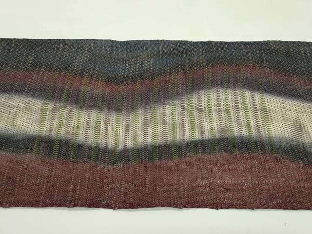 平和屋着物＊夏物　八寸名古屋帯　間道　正絹　逸品　CABH5995rv