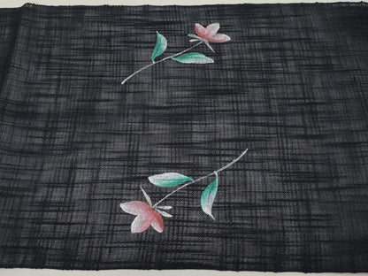 平和屋着物＊夏物　八寸名古屋帯　手描き　枝花文　CABH6009tx