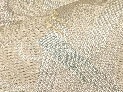 平和屋着物＊夏物 六通柄袋帯 籬枝葉文 金銀糸 正絹 逸品 CABH6017tx