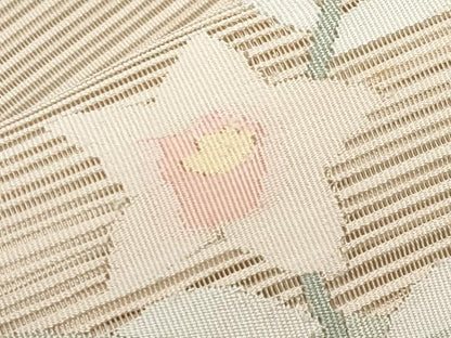 平和屋着物＊夏物　八寸名古屋帯　絽綴れ　枝花文　正絹　逸品　CABH6029tx