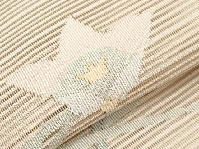 平和屋着物＊夏物　八寸名古屋帯　絽綴れ　枝花文　正絹　逸品　CABH6029tx