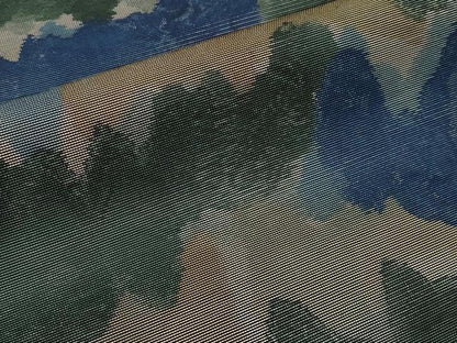 平和屋着物＊夏物　九寸名古屋帯　樹林文　正絹　逸品　CABH6034tx