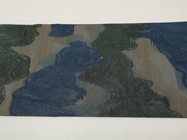 平和屋着物＊夏物　九寸名古屋帯　樹林文　正絹　逸品　CABH6034tx