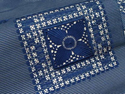 平和屋着物＊夏物　九寸名古屋帯　ドロンワーク　色紙花文　正絹　逸品　CABH6046tx