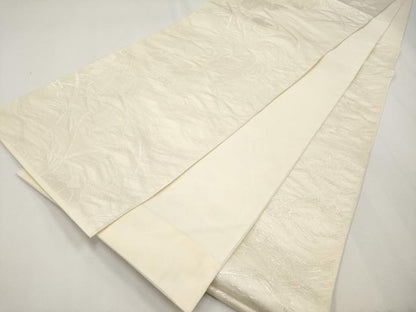 平和屋着物＊夏物 六通柄袋帯 蔦の葉文 銀糸 正絹 逸品 CABH6055tx