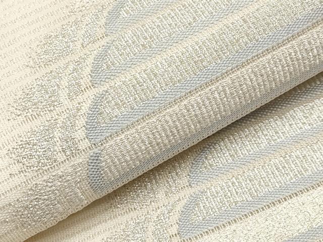 平和屋着物＊夏物 六通柄袋帯 横段文 銀糸 正絹 逸品 CABH6062tx