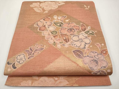 平和屋着物＊夏物 六通柄袋帯 辻が花 金糸 正絹 逸品 未使用 CABH6066tx
