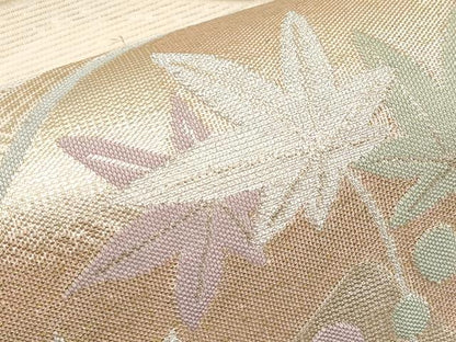 平和屋着物＊夏物 六通柄袋帯 竜田川 金銀糸 正絹 逸品 CABH6076tx