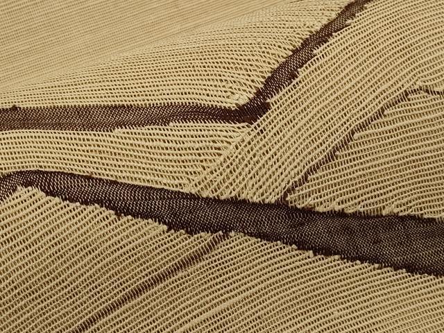 平和屋着物＊夏物　八寸名古屋帯　重ね山文　正絹　逸品　CABH6086tx