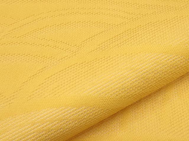 平和屋着物＊夏物　九寸名古屋帯　重ね山文　山吹色　正絹　逸品　CABH6093tx