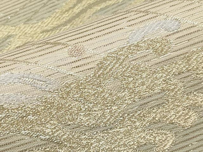 平和屋着物＊夏物 六通柄袋帯 さわやか 金銀糸 正絹 逸品 CABH6096tx