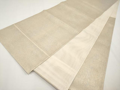 平和屋着物＊夏物 六通柄袋帯 霞文 金糸 正絹 逸品 CABH6103tx