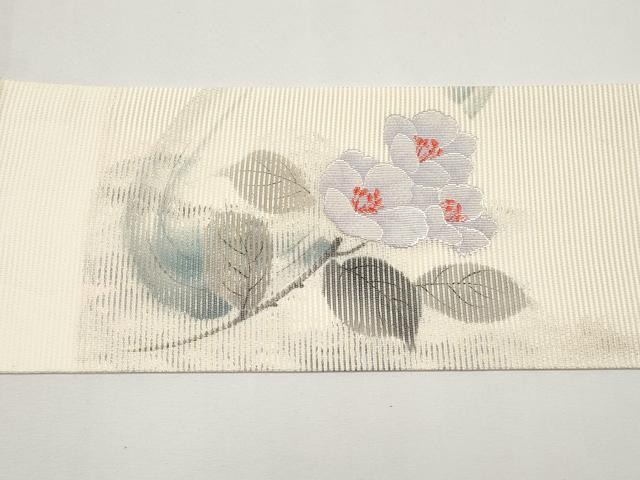 平和屋着物＊夏物 九寸名古屋帯 手描き 枝花文 正絹 逸品 CABH6111tx