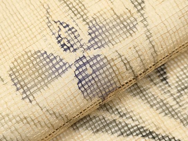 平和屋着物＊夏物 九寸名古屋帯 杜若 正絹 逸品 未使用 CABH6115tx