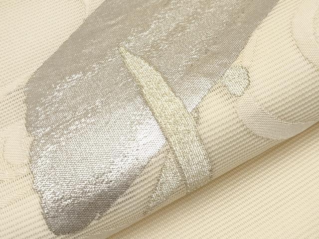 平和屋着物＊夏物 九寸開き名古屋帯 流水板橋文 金銀糸 正絹 逸品 CABH6120tx