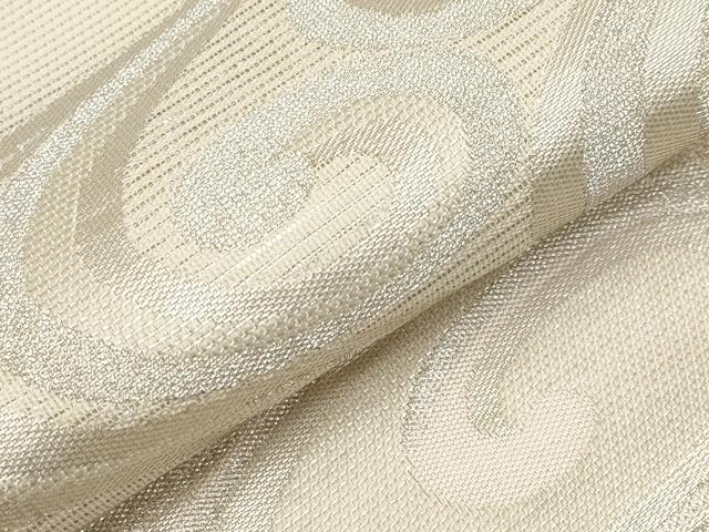 平和屋着物＊夏物　九寸名古屋帯　光琳水　銀糸　正絹　逸品　CABH6121tx