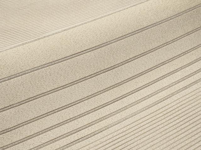 平和屋着物＊夏物 八寸名古屋帯 絽綴れ 横段文 銀糸 正絹 逸品 CABH6136tx