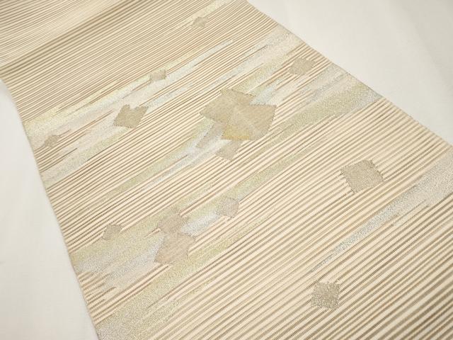 平和屋着物＊夏物　八寸名古屋帯　絽綴れ　箔散らし　金銀糸　正絹　逸品　CABH6138tx