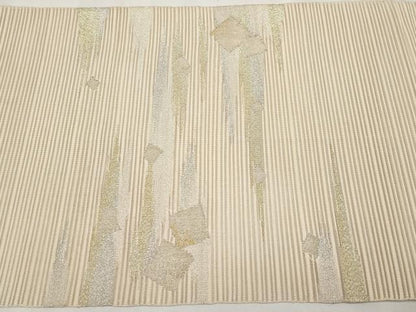 平和屋着物＊夏物　八寸名古屋帯　絽綴れ　箔散らし　金銀糸　正絹　逸品　CABH6138tx