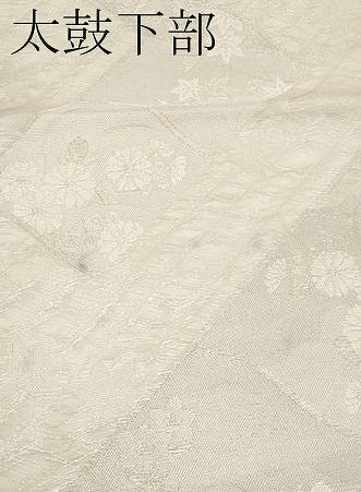平和屋着物＊夏物　六通柄袋帯　瓦枝花文　銀糸　正絹　逸品　CABH6145tx