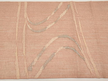 平和屋着物＊夏物　太鼓柄袋帯　すくい織　飛鳥文　銀糸　正絹　逸品　未使用　CABH6149tx