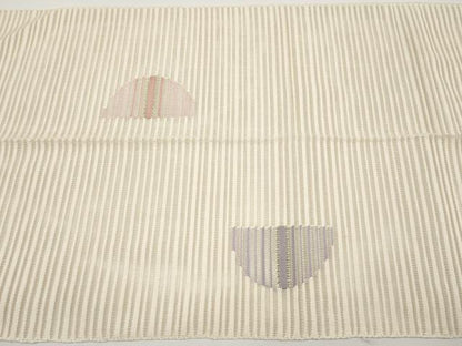 平和屋着物＊夏物　八寸名古屋帯　絽綴れ　抽象文　金銀糸　正絹　逸品　CABH6157tx