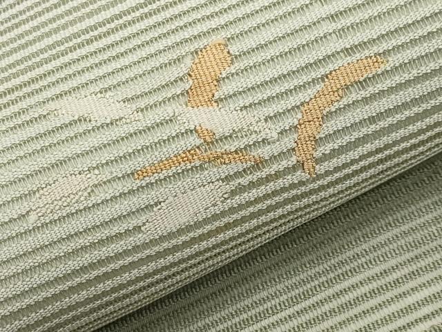 平和屋着物＊夏物　八寸名古屋帯　絽綴れ　枝葉文　正絹　逸品　CABH6160tx