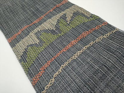 平和屋着物＊夏物　八寸名古屋帯　抽象文　正絹　逸品　CABH6173tx