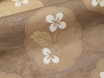平和屋着物＊夏物 全通柄 本袋帯 草花文 金糸 正絹 逸品 CABH6176tx