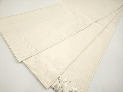 平和屋着物＊夏物 太鼓柄袋帯 総刺繍 宝尽くし 金糸 正絹 逸品 CABH6181tx