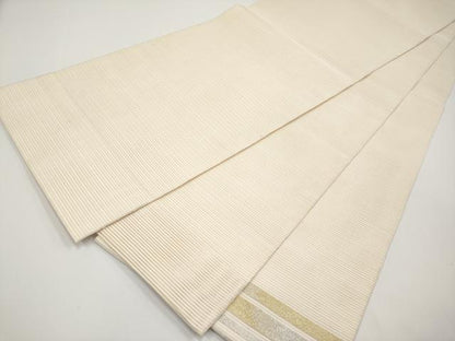 平和屋着物＊夏物 太鼓柄袋帯 絽綴れ 横段文 金銀糸 正絹 逸品 CABH6182tx